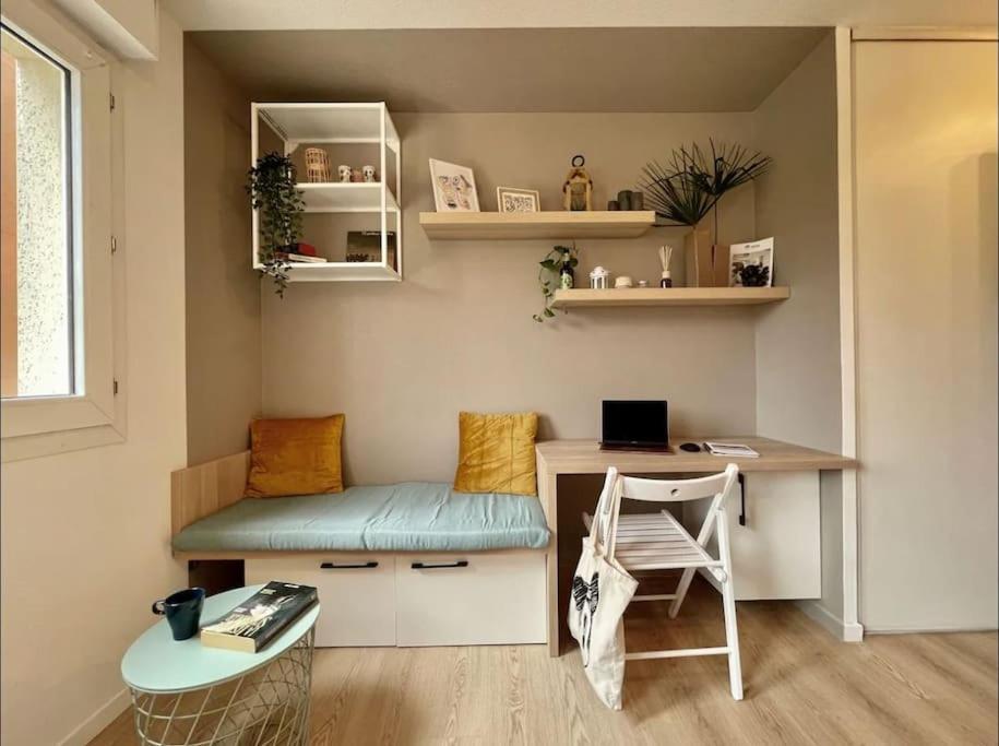 툴루즈 Studio Orchidee - Metro Arenes - Hopital A 5 Mn 아파트 외부 사진